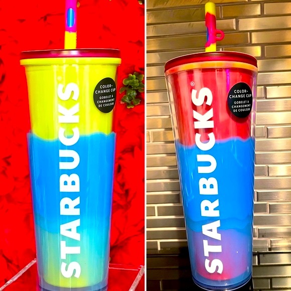 💙Starbucks 2023 Citrus Color Changing Venti Tumbler with Swirl Straw✨NWT - Picture 2 of 9